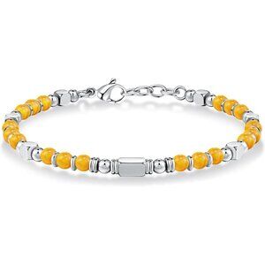 Orange Boho Beaded Bracelets for Women Trendy Jewelry Gifts for Lover, Mom